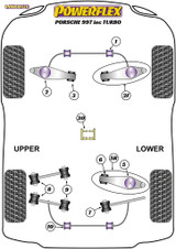 Powerflex Track Rear Link Arm Inner Bushes - 997 inc. Turbo  - PFR57-507BLK