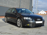 Maxton Design Gloss Black Side Skirts Splitters Audi A3 Sportback 8P/ 8P Facelift (2004-2013)