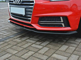 Maxton Design Gloss Black Front Splitter V2 Audi S4/ A4 S-Line B9