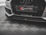 Maxton Design Gloss Black Front Splitter V.4 Audi S4 / A4 S-Line B9 (2015-2019)