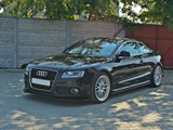 Maxton Design Gloss Black Front Splitter Audi S5 / A5 S-Line 8T (2007-2011)