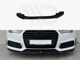 Maxton Design Gloss Black Front Splitter Audi A6 C7 S-Line / S6 C7 Facelift (2014-2018)