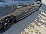 Maxton Design Gloss Black Side Skirts Diffusers Audi S6 / A6 C7 S-Line (2011-2014)