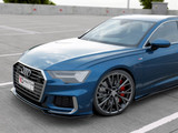 Maxton Design Gloss Black Front Splitter V1 Audi S6/ A6 S-Line C8 (2019-)