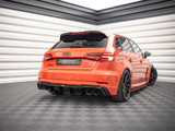 Maxton Design Gloss Black Rear Valance V.2 Audi RS3 8V Facelift (2017-)
