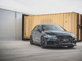Maxton Design Gloss Black Side Skirts Diffusers V.2 Audi RS3 8V Sportback Facelift (2017-Up)