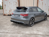 Maxton Design Gloss Black Rear Side Diffusers V2 Audi RS3 8V Sportback (2015-2016)