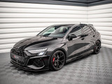 Maxton Design Black Street Pro Side Skirts Diffusers Audi RS3 Sportback 8Y (2020-)