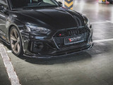 Maxton Design Gloss Black Front Splitter V3 Audi Rs5 F5 Facelift (2020-)