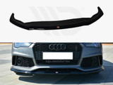 Maxton Design Gloss Black Front Splitter V.2 Audi Rs7 C7 Facelift (2014-2017)