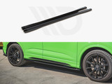 Maxton Design Gloss Black Side Skirts Diffusers Audi RSQ3 (F3) / Q3 Sportback S-Line (2019-)