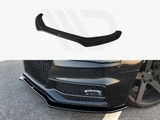 Maxton Design Gloss Black Front Splitter V.2 Audi S4 B8/ A4 B8 S-Line Facelift