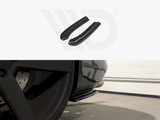 Maxton Design Gloss Black Rear Side Splitters Audi S4 B8 Facelift (2012-Up)
