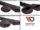 Maxton Design Gloss Black Central Rear Splitter Audi S6 C7 Avant (With Vertical Bars)