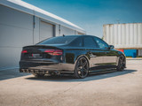 Maxton Design Gloss Black Rear Side Splitters V.2 Audi S8 D4 Facelift (2015-2017)