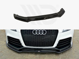 Maxton Design Gloss Black Front Splitter V.2 Audi TTRS 8J (2009-2014)