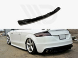 Maxton Design Gloss Black Central Rear Splitter Audi TT S 8J (With A Vertical Bar) (2008-13)