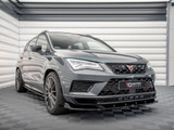 Maxton Design Gloss Black Front Splitter V1 Cupra Ateca (2018-2019)