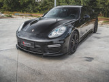 Maxton Design Gloss Black Front Splitter V2 Porsche Panamera Turbo 970 Facelift (2013-2016)