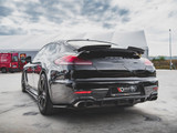 Maxton Design Gloss Black Rear Valance Porsche Panamera Turbo 970 Facelift (2013-2016)