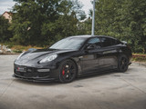 Maxton Design Gloss Black Side Skirts Diffusers V2 Porsche Panamera Turbo 970 Facelift (2013-2016)