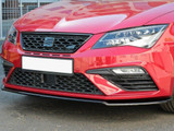 Maxton Design Gloss Black Front Splitter V.2 Seat Leon Mk 3.5 Cupra/Fr (2017-2019)