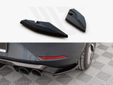 Maxton Design Gloss Black Rear Side Splitters Seat Leon Fr Hatchback Mk4 (2020-)