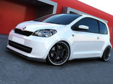 Maxton Design Gloss Black Front Splitter Skoda Citigo