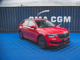 Maxton Design Gloss Black Front Splitter V1 Skoda Kamiq (2019-)