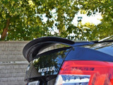 Maxton Design Gloss Black Spoiler Cap Skoda Octavia VRS Mk3/ Mk3.5 Hatchback