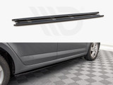 Maxton Design Gloss Black Side Skirts Diffusers Skoda Octavia Mk3 Facelift (2016-2020)