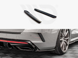 Maxton Design Gloss Black Rear Side Splitters V.4 Skoda Octavia Rs Mk4 (2020-)