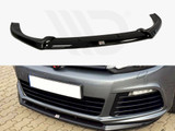 Maxton Design Gloss Black Front Splitter VW Golf Vi R Cupra Look