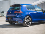 Maxton Design Gloss Black Rear Valance V.3 VW Golf 7 R Facelift (2017-2019)