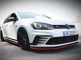 Maxton Design Gloss Black Front Splitter VW Golf Mk7 GTI Clubsport (2016-2017)