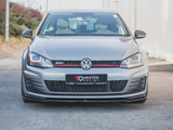 Maxton Design Gloss Black Front Splitter V2 VW Golf 7 GTI (2013-2016)