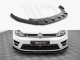 Maxton Design Gloss Black Front Splitter V.4 VW Golf R Mk7 (2013-2016)