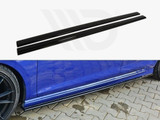 Maxton Design Gloss Black Side Skirts Diffusers VW Golf Mk7 R Hatchback Estate (2013-2016)