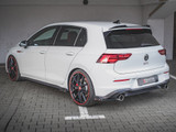 Maxton Design Gloss Black Rear Side Splitters (+Flaps) V2 VW Golf 8 GTI (2020-)