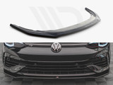 Maxton Design Gloss Black Front Splitter V.3 VW Golf R Mk8 (2020-)