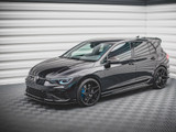 Maxton Design Gloss Black Side Skirts Diffusers V.1 VW Golf R Mk8 (2020-)