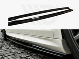 Maxton Design Gloss Black Side Skirts Diffusers VW Passat Cc R36 Rline (Preface)