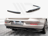 Maxton Design Gloss Black Central Rear Splitter (Vertical Bars) VW Passat Cc (2008-2012)