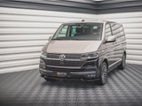 Maxton Design Gloss Black Front Splitter V1 VW T6 Facelift (2019-)