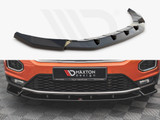 Maxton Design Gloss Black Front Splitter V.2 VW T-Roc Mk1 (2017-)