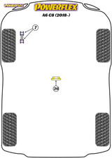 Powerflex Transmission Mount Insert (Petrol) - A6/S6 C8 - PFF3-726