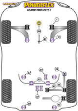 Powerflex Rear Diff Front Mounting Bush  - Karoq 4WD (2017 on) - PFR85-524