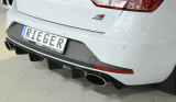 Rieger Rear Diffuser Gloss Black - Leon Cupra ST Estate (2013-16)