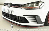 Rieger Front Splitter Satin Black - Golf MK7 GTI Clubsport