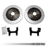 034 Motorsport - 2-Piece Floating Rear Brake Rotor 370mm Upgrade for B9/B9.5 Audi A4/S4, A5/S5, Q5/SQ5
